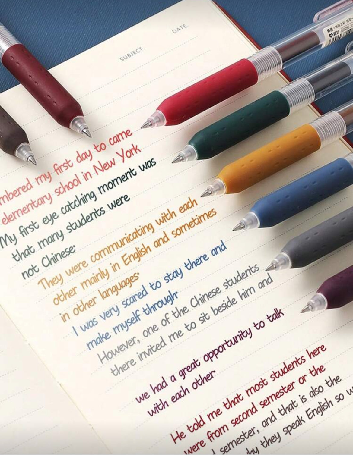 6/8pcs Retro 8-color Neutral pen set