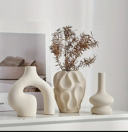 Boho Ceramic vase set