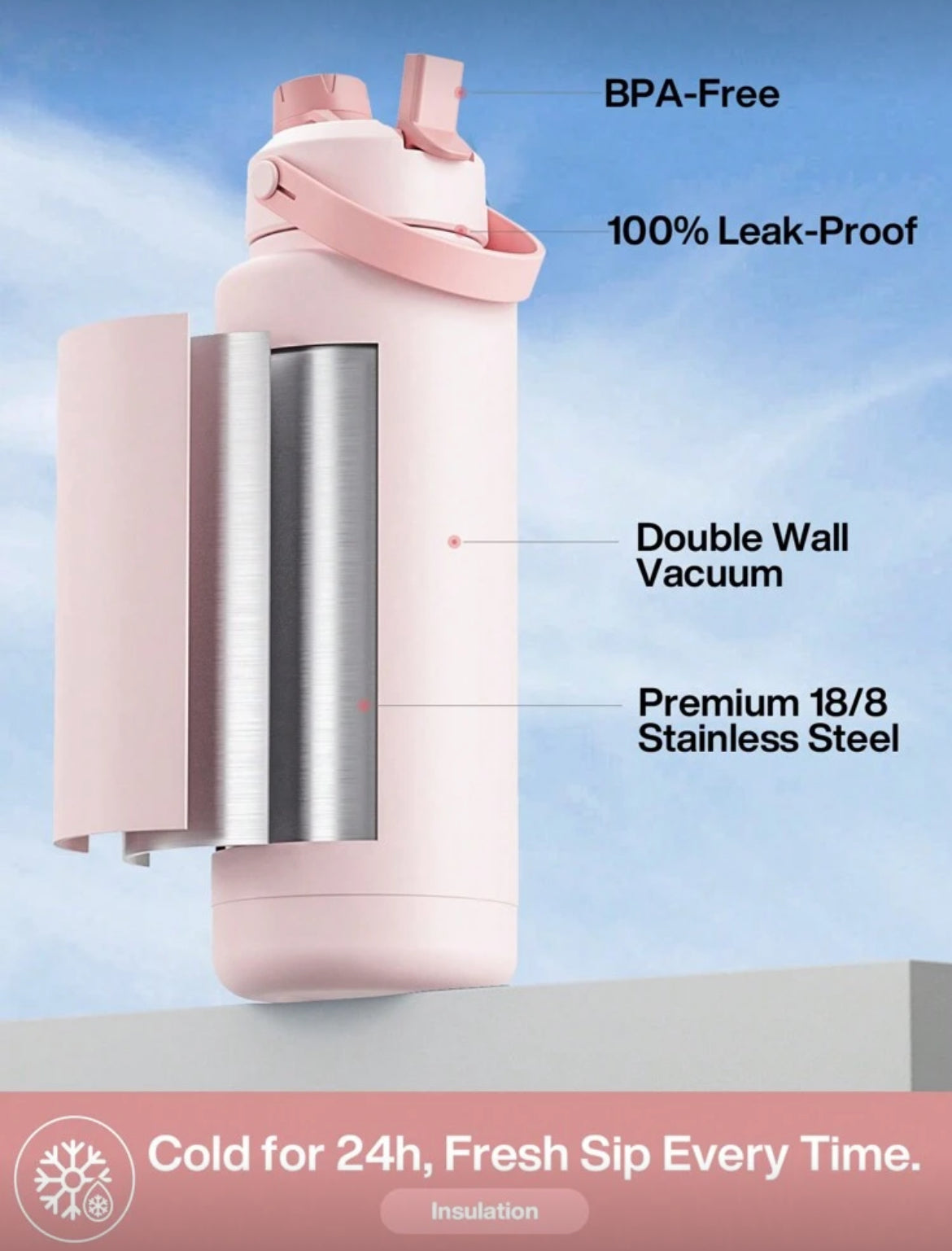 Insulated water bottle