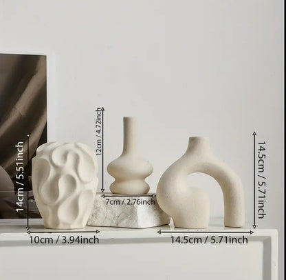 Boho Ceramic vase set