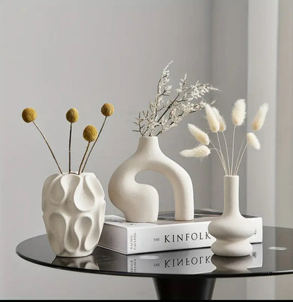 Boho Ceramic vase set