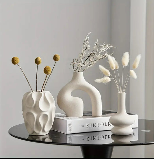 Boho Ceramic vase set