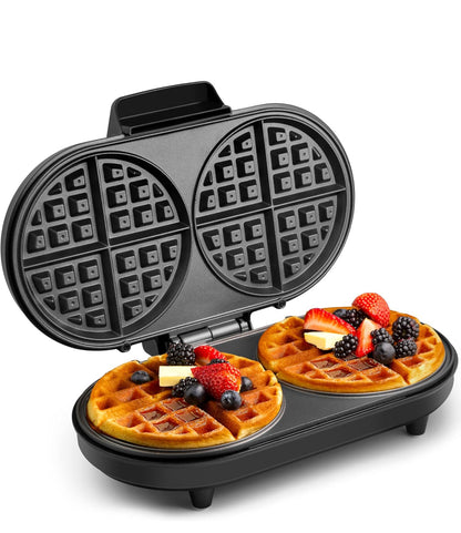 Double waffle maker