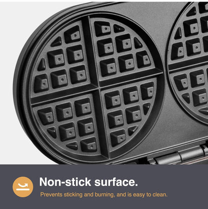 Double waffle maker