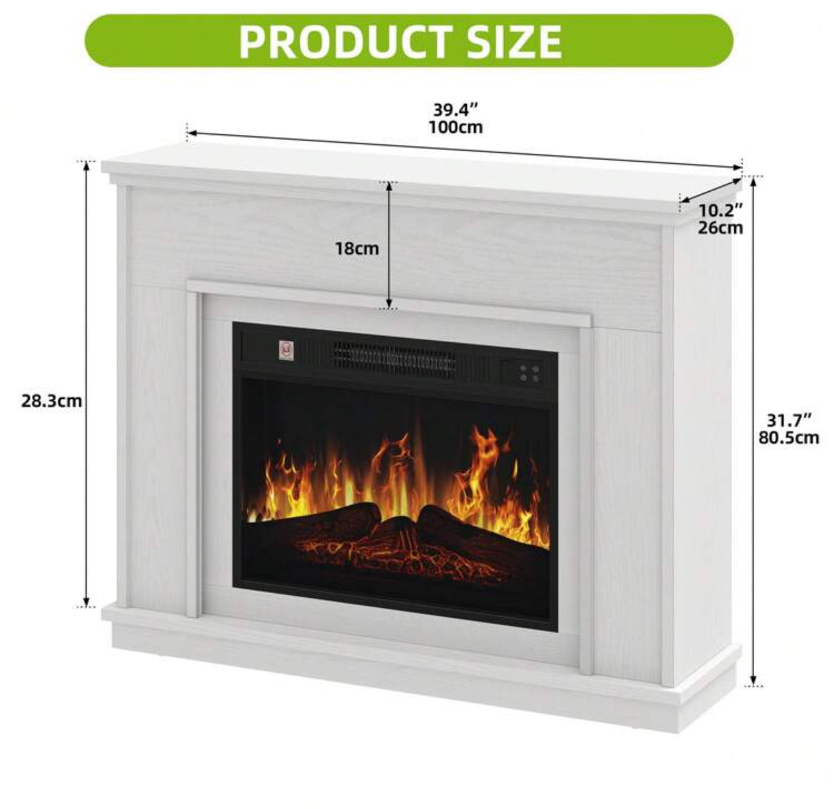 Modern electric fireplace