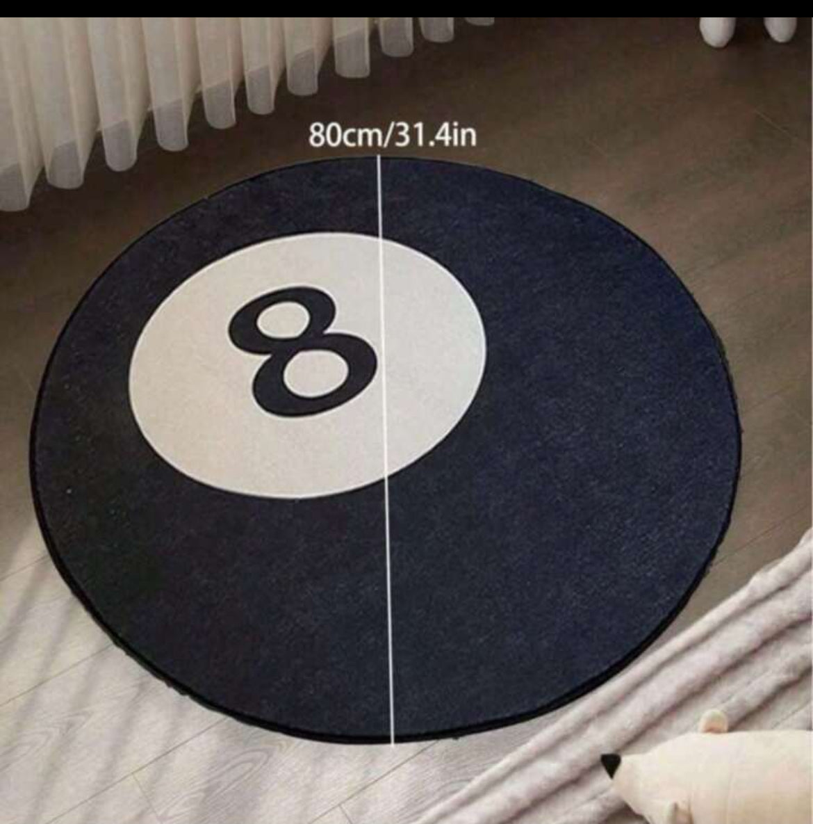 Black 8 ball Billiard carpet