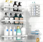 Bathroom mounted shelve rack