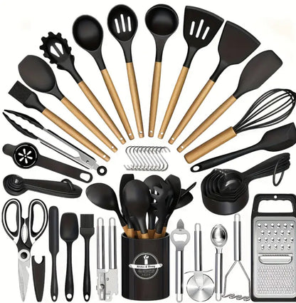 Non-stick kitchen utensils set