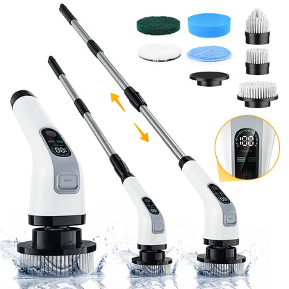 Cordless Electric Cleaning Brush 7-in-1 Bathroom Window Electric Spin