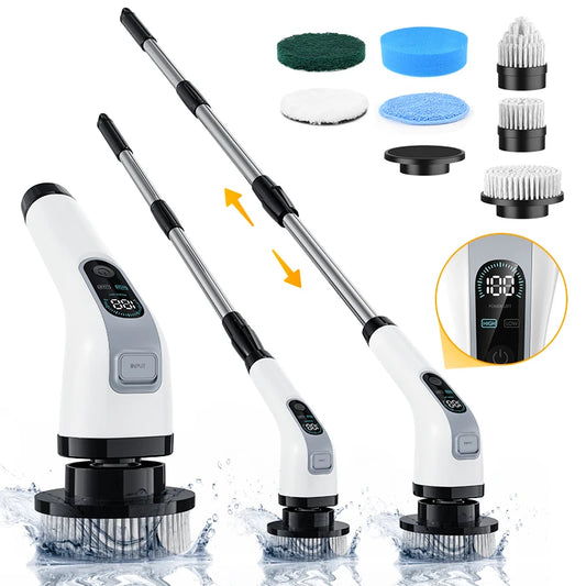 Cordless Electric Cleaning Brush 7-in-1 Bathroom Window Electric Spin