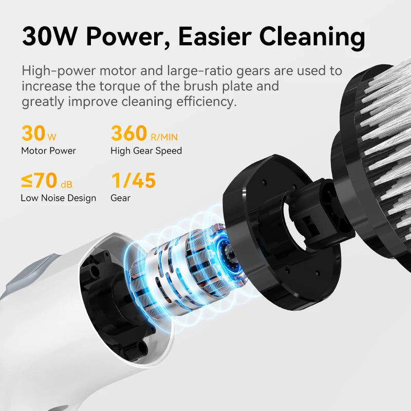 Cordless Electric Cleaning Brush 7-in-1 Bathroom Window Electric Spin