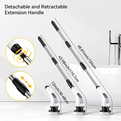 Cordless Electric Cleaning Brush 7-in-1 Bathroom Window Electric Spin